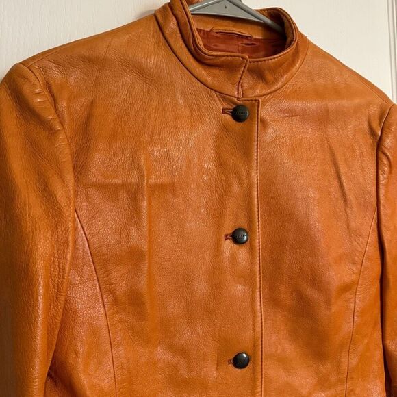Max Mara Weekend Leather Jacket 4 - Picture 2 of 11